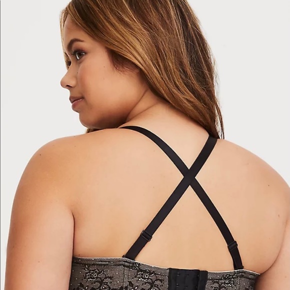 Torrid Black Lace Microfiber Multiway Bra 40DD (E) - Picture 13 of 16